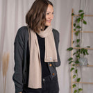 Vivi - Schal aus Biobaumwolle, Beige