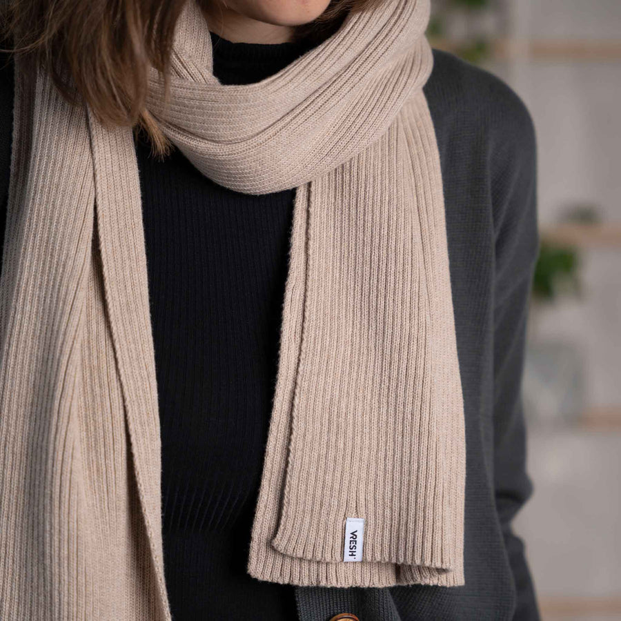 Vivi - Schal aus Biobaumwolle, Beige