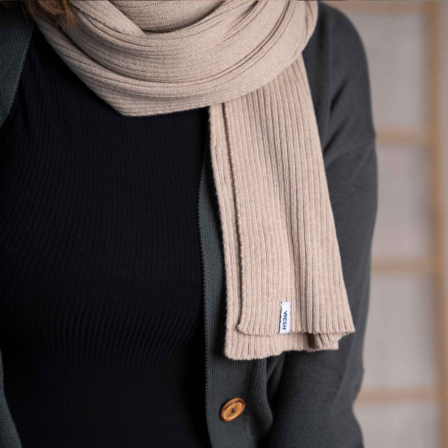 Vivi - Schal aus Biobaumwolle, Beige