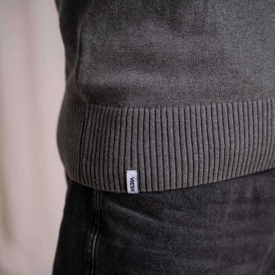 Vlavio - Strickpullover aus Biobaumwolle, Grau