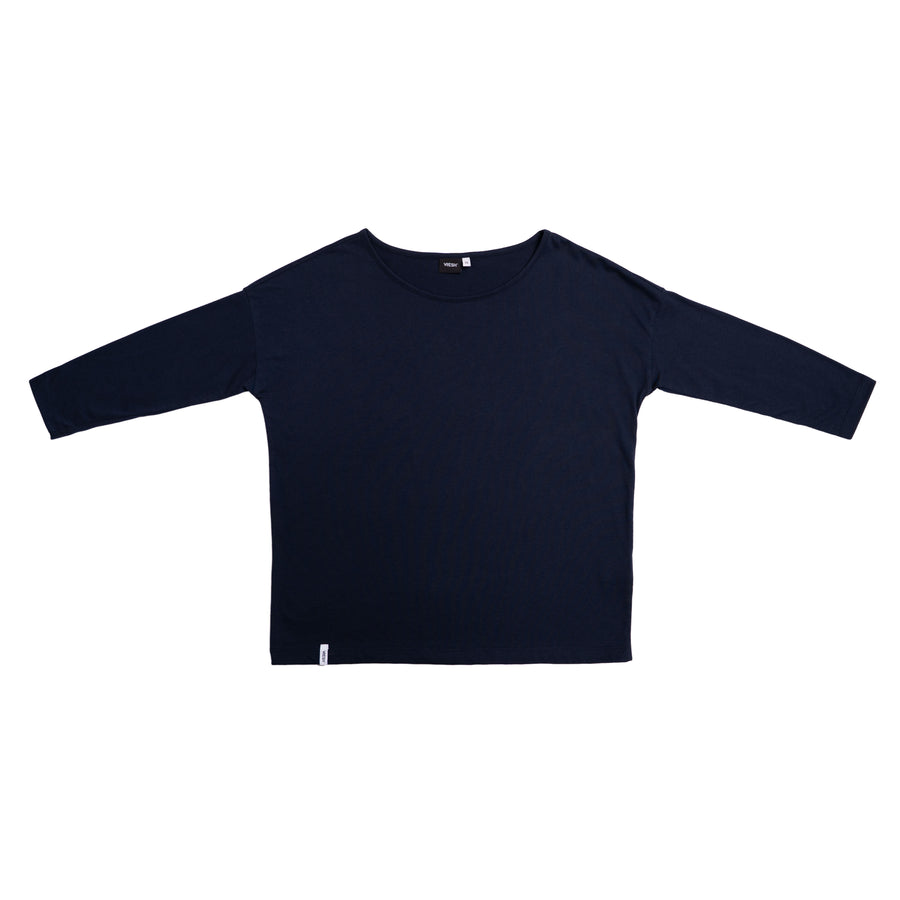Vleur - 3/4 Longsleeve aus Biobaumwoll-Mix, Navy