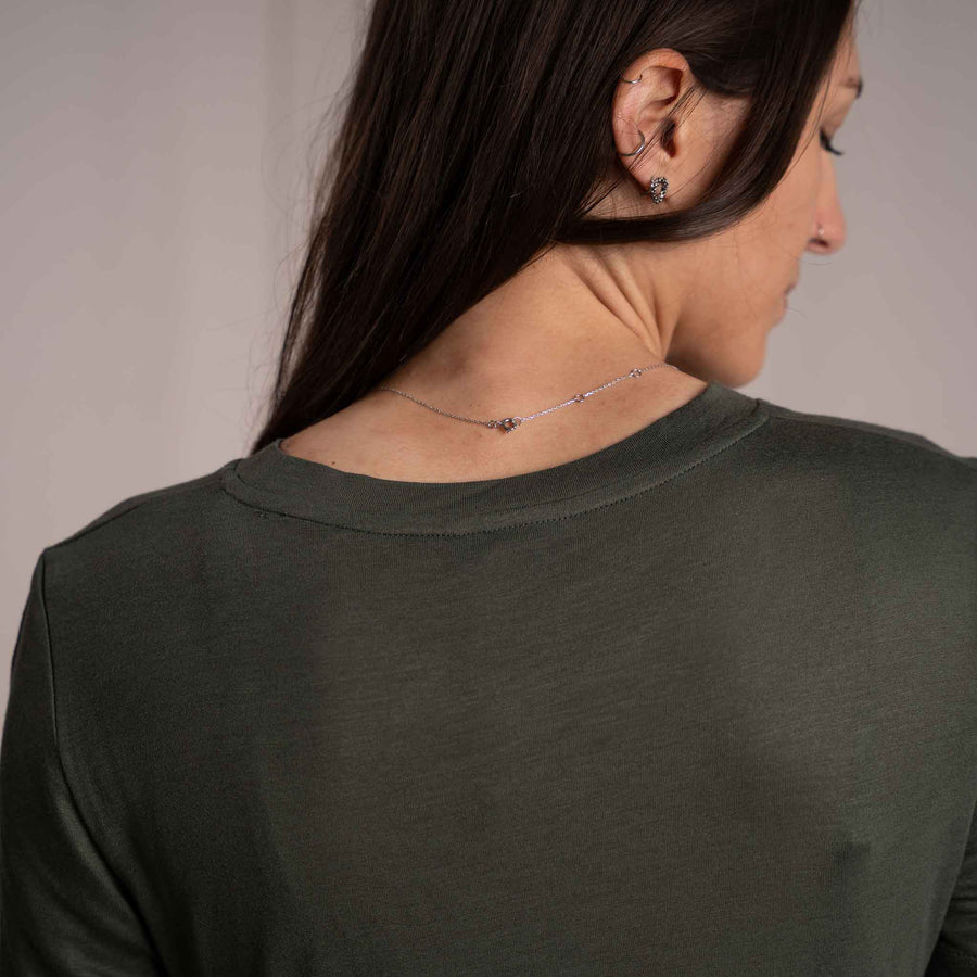 Vleurelle - Midi Kleid aus Bambus, Olive