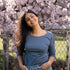 Vleuri - 3/4 Longsleeve mit TENCEL™ Modal, Ozeanblau