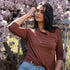 Vleuri - 3/4 Longsleeve mit TENCEL™ Modal, Zimt