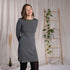 Vlora - Langarmkleid aus Biobaumwolle, Tannengrün