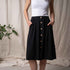 Vlorentini - Midi Rock mit TENCEL™ Modal, Schwarz
