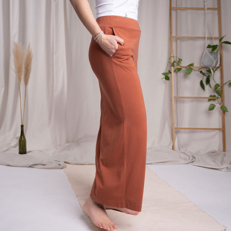 Vloretta - Jersey Culotte aus Tencel-Mix, Clay