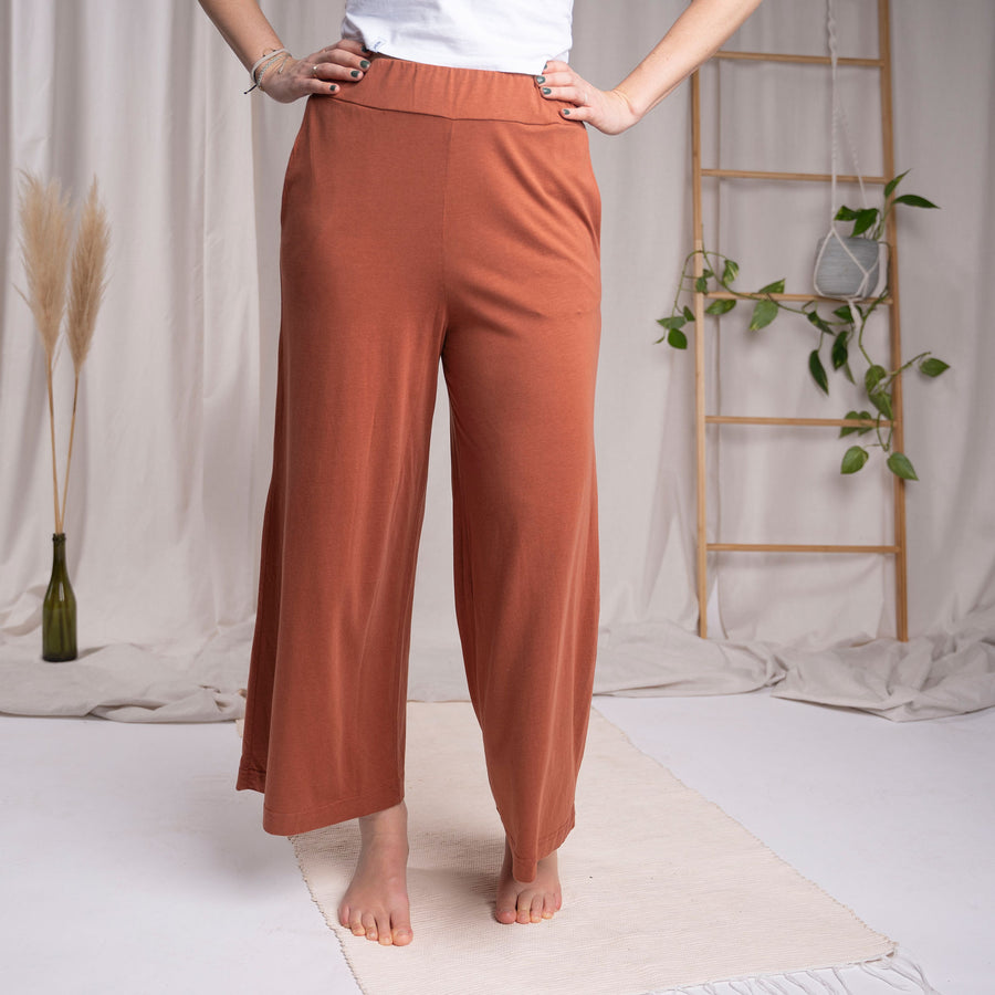 Vloretta - Jersey Culotte aus Tencel-Mix, Clay