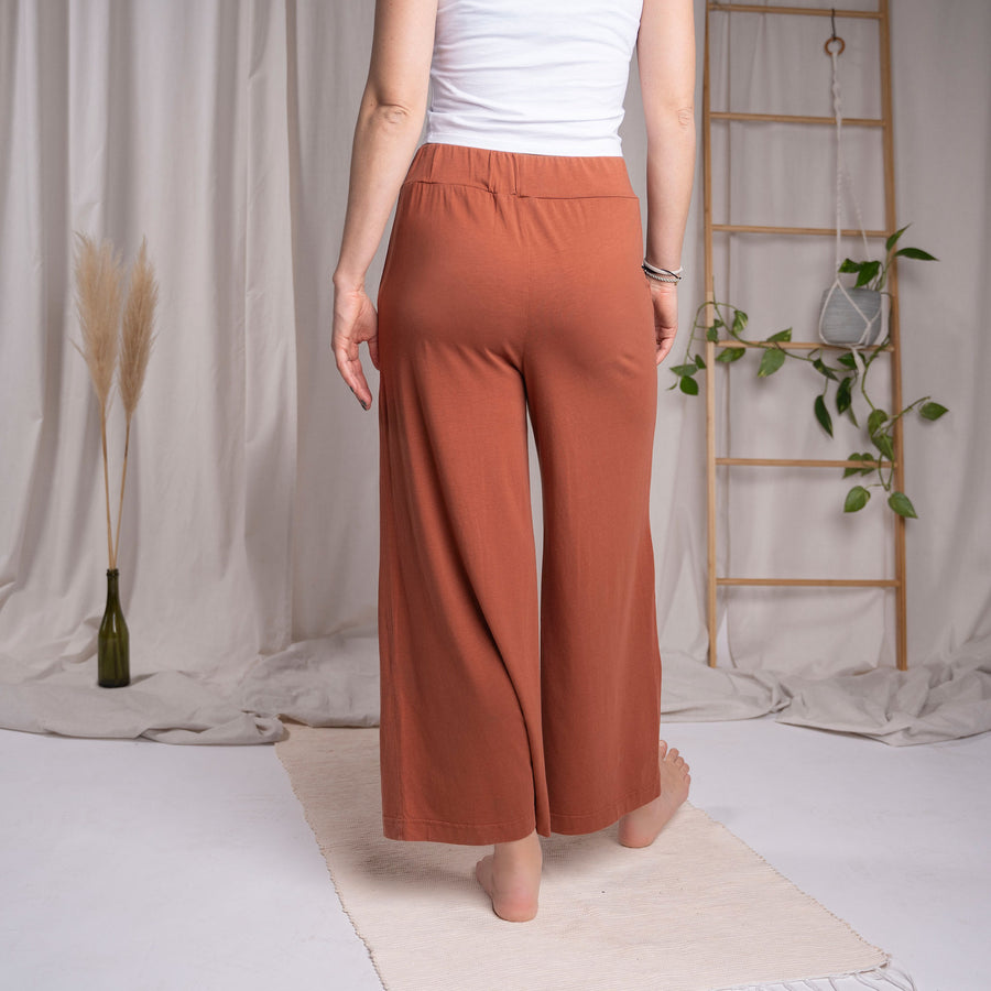 Vloretta - Jersey Culotte aus Tencel-Mix, Clay