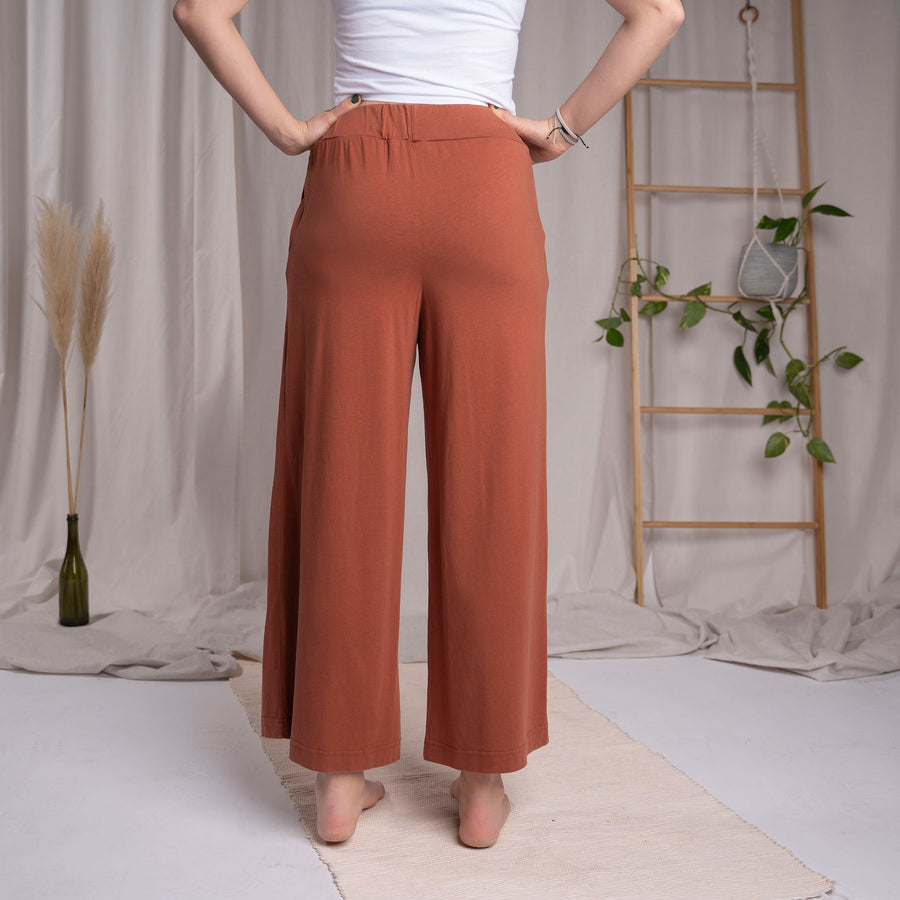 Vloretta - Jersey Culotte aus Tencel-Mix, Clay