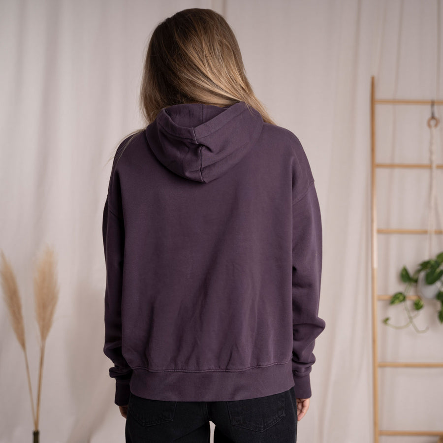 Vorest - Oversized, unisex Hoodie aus Biobaumwolle, Aubergine