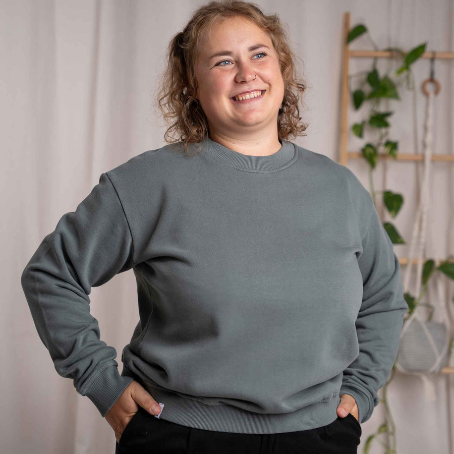 Vrancesca - Sweater aus Biobaumwolle, Balsamgrün