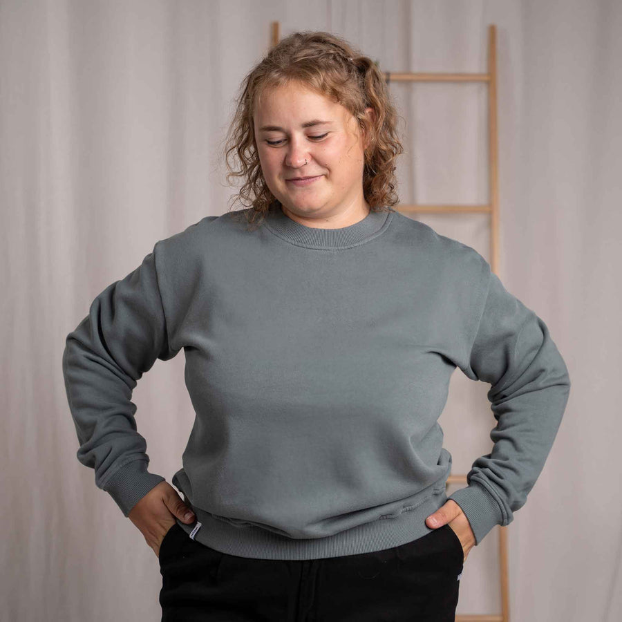 Vrancesca - Sweater aus Biobaumwolle, Balsamgrün