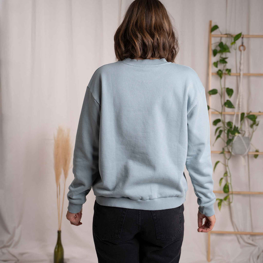 Vrancesca - Sweater aus Biobaumwolle, Eisblau
