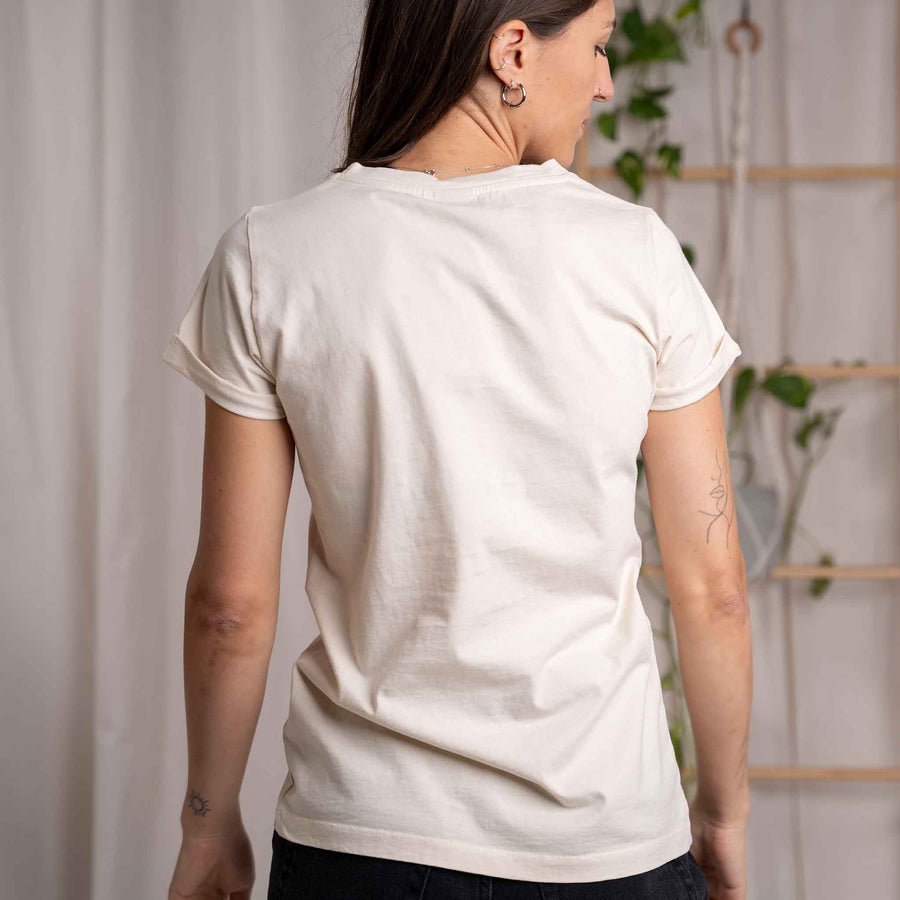 Vranka - T-Shirt aus Biobaumwolle, Ecru