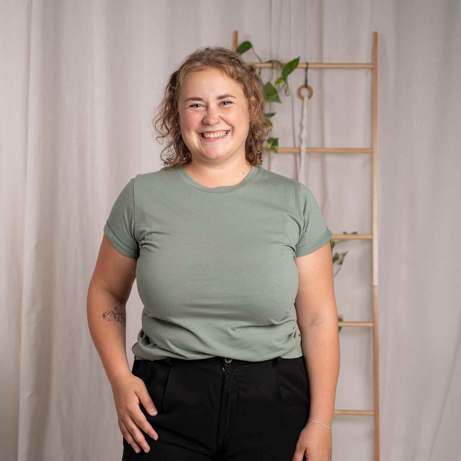 Vranka - T-Shirt aus Biobaumwolle, Hellgrün