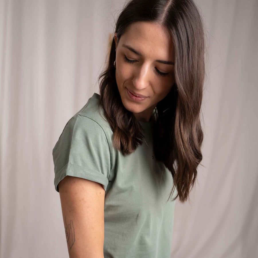 Vranka - T-Shirt aus Biobaumwolle, Hellgrün