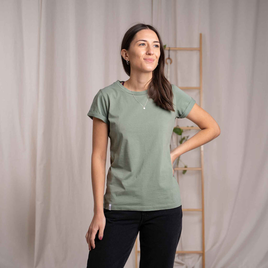 Vranka - T-Shirt aus Biobaumwolle, Hellgrün