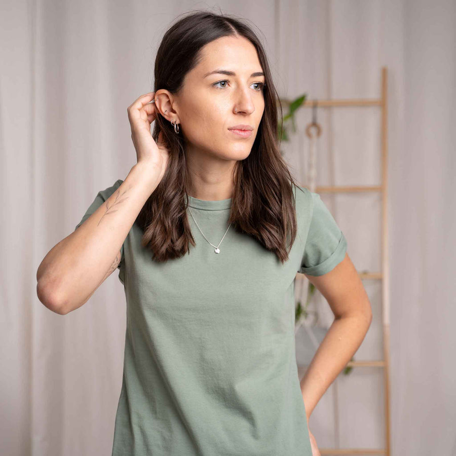 Vranka - T-Shirt aus Biobaumwolle, Hellgrün