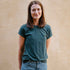 Vranziska - Kimono T-Shirt mit TENCEL™ Lyocell, Dunkelgrün