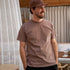 Vred - Oversized unisex T-Shirt aus Biobaumwolle, Taupe