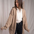 Vreda - Strick Cardigan aus Biobaumwolle, Beige