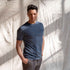 Vreddy - Regular T-Shirt aus Heavy-Jersey Biobaumwolle, Ozeanblau