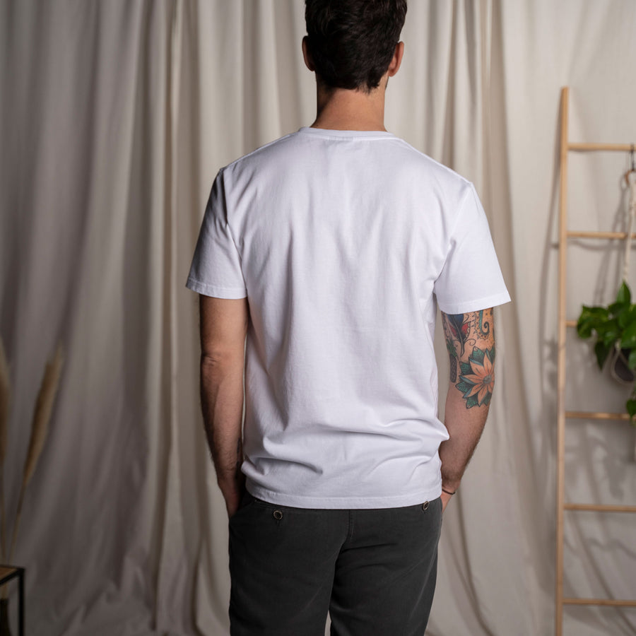 Vreddy - Regular T-Shirt aus Heavy-Jersey Biobaumwolle, Weiß