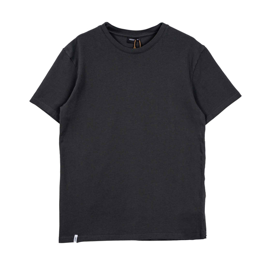 Vreddy - Regular T-Shirt aus Heavy-Jersey Biobaumwolle, Schwarz Washed