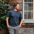 Vrederiko - Regular Fit T-Shirt aus Biobaumwolle, Blueberry