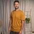 Vrederiko - Regular Fit T-Shirt aus Biobaumwolle, Goldbraun