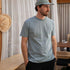 Vrederiko - Regular Fit T-Shirt aus Biobaumwolle, Hellblau