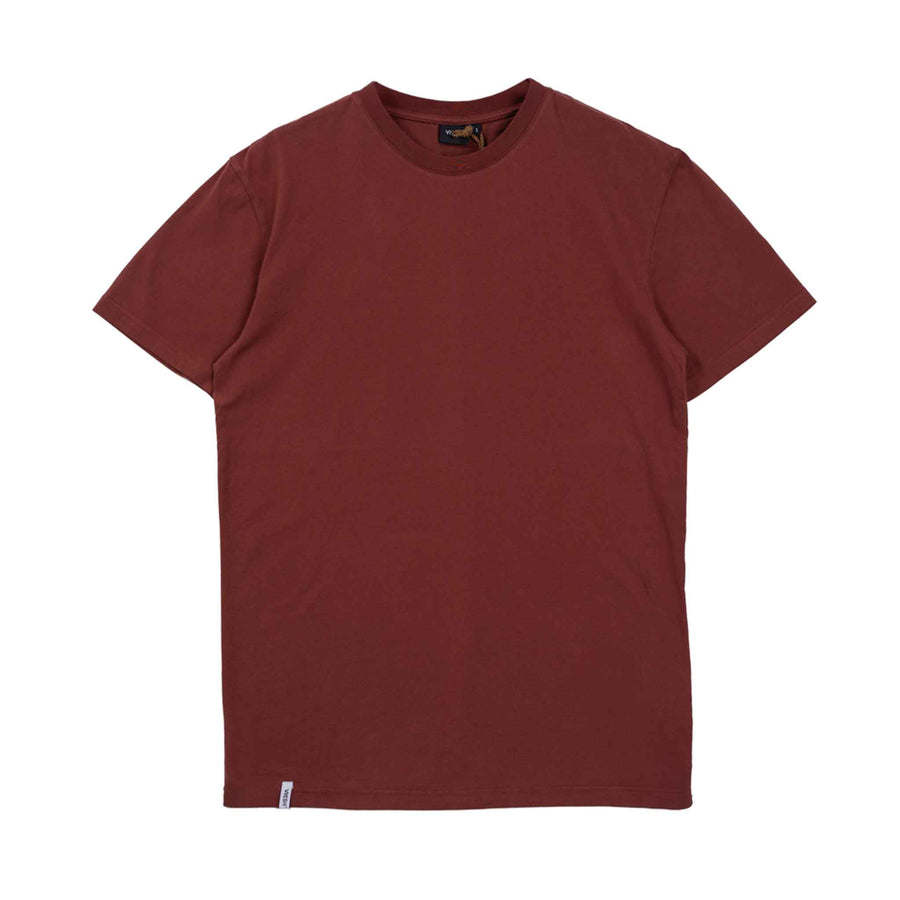 Vrederiko - Regular Fit T-Shirt aus Biobaumwolle, Mahagoni