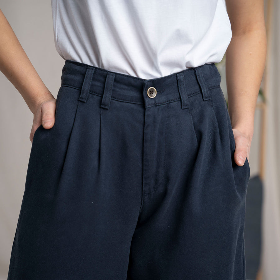 Vreni - Culotte aus Tencel, Navy