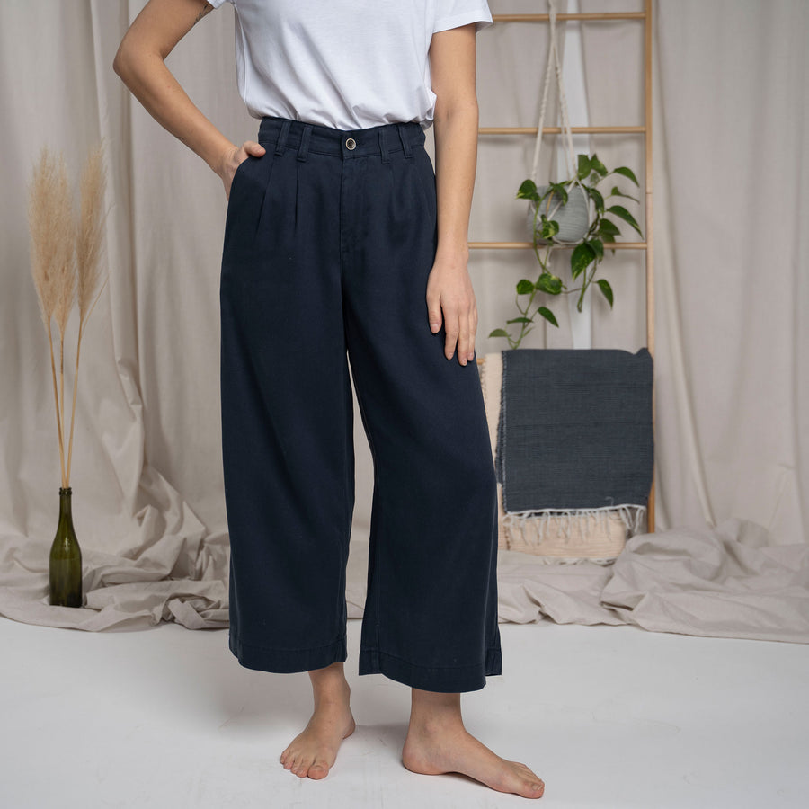 Vreni - Culotte aus Tencel, Navy