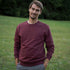 Vrido - Regular Fit Sweater aus Biobaumwolle, Burgundy