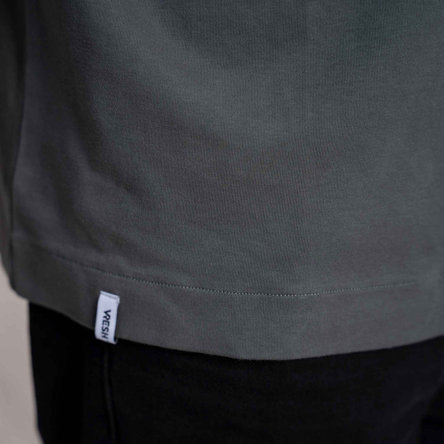Vriedl - Oversized T-Shirt aus Heavy-Jersey Biobaumwolle, Tannengrün