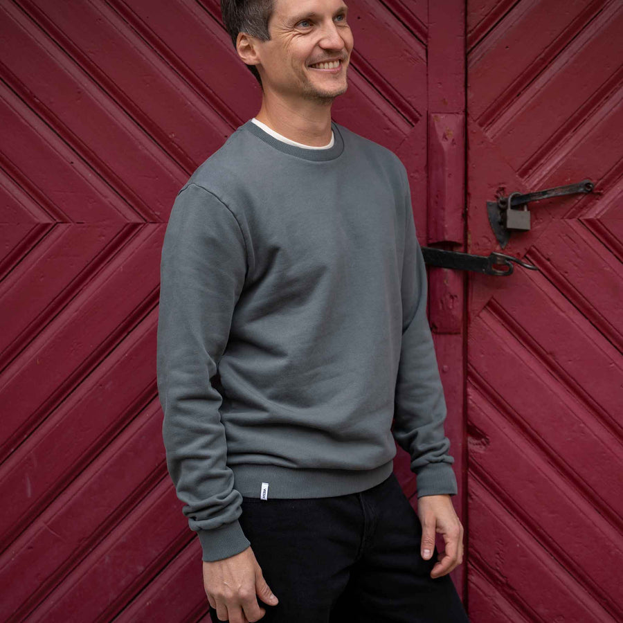 Vritz - Regular Fit Sweater aus Biobaumwolle, Tannengrün