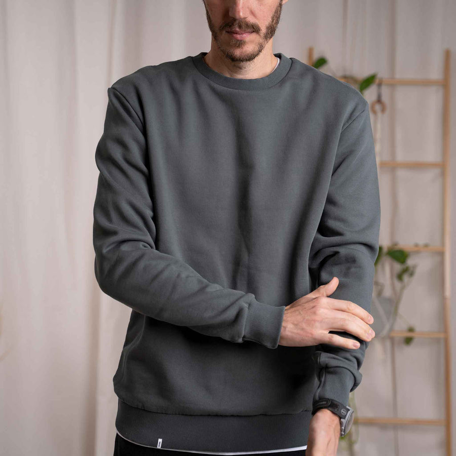 Vritz - Regular Fit Sweater aus Biobaumwolle, Tannengrün