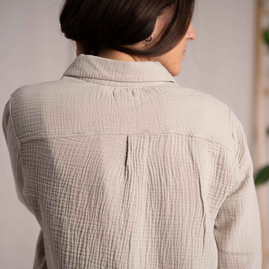 Vyllin - Musselin Hemd aus Biobaumwolle, Beige