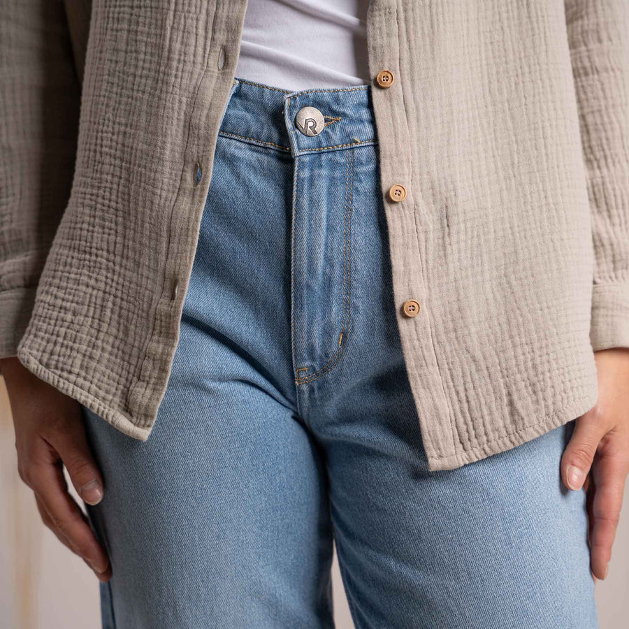 Vyllin - Musselin Hemd aus Biobaumwolle, Beige