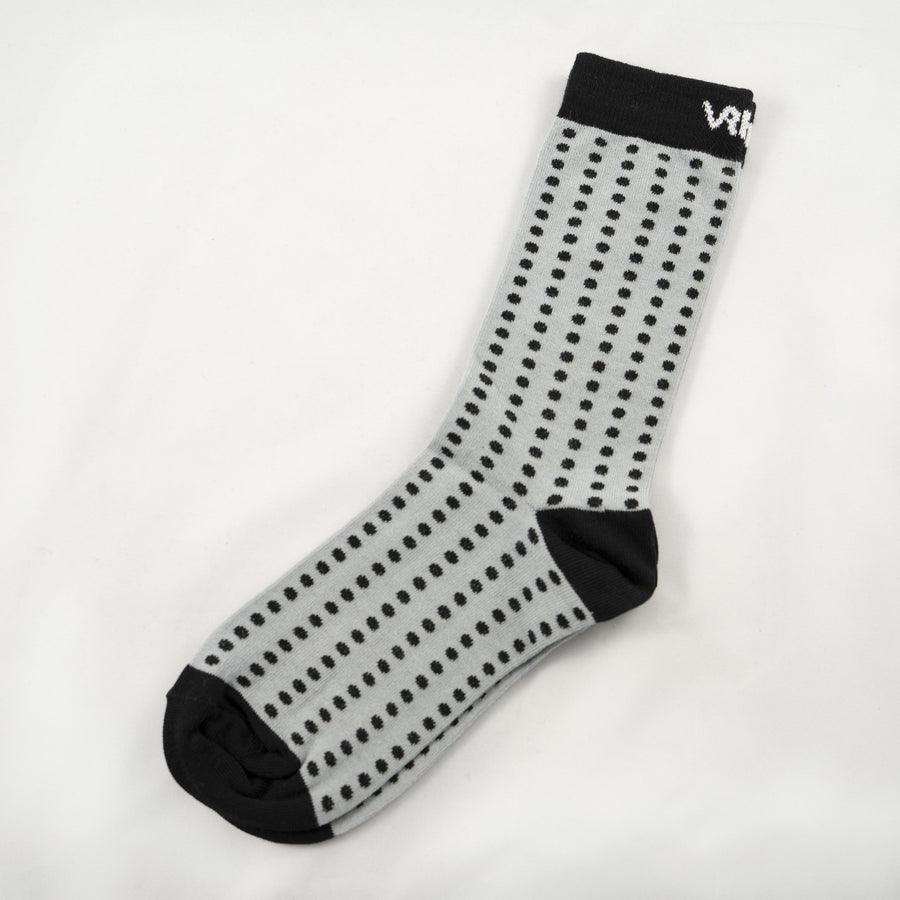 Dots - Socken aus Biobaumwoll-Mix, Schwarz/Grau