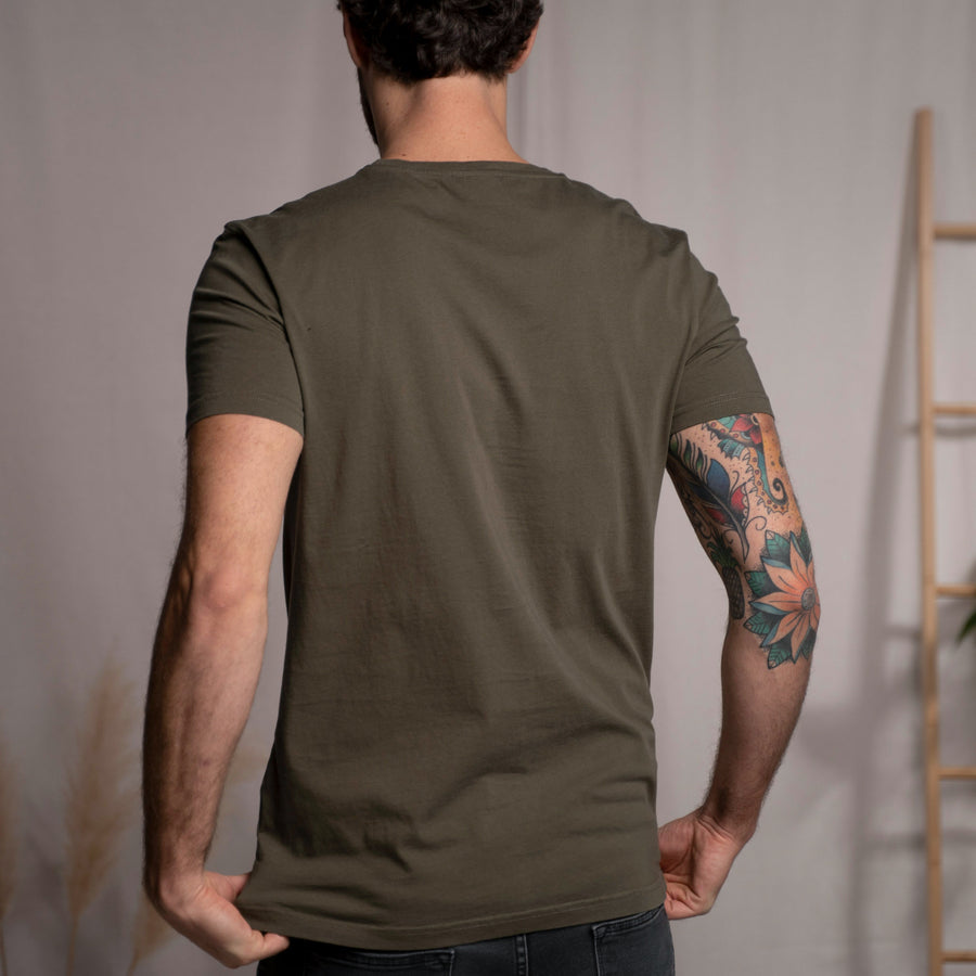 Vinn - T-Shirt aus Biobaumwolle, Olivgrün