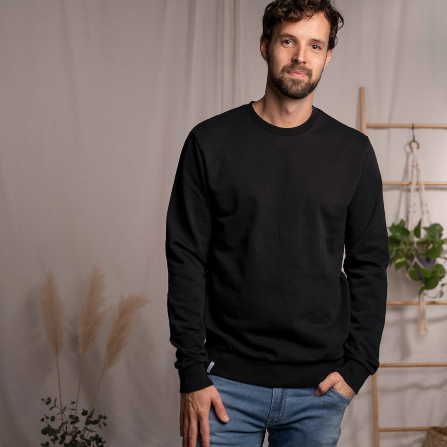 Vritz - Sweater aus Biobaumwolle, Schwarz